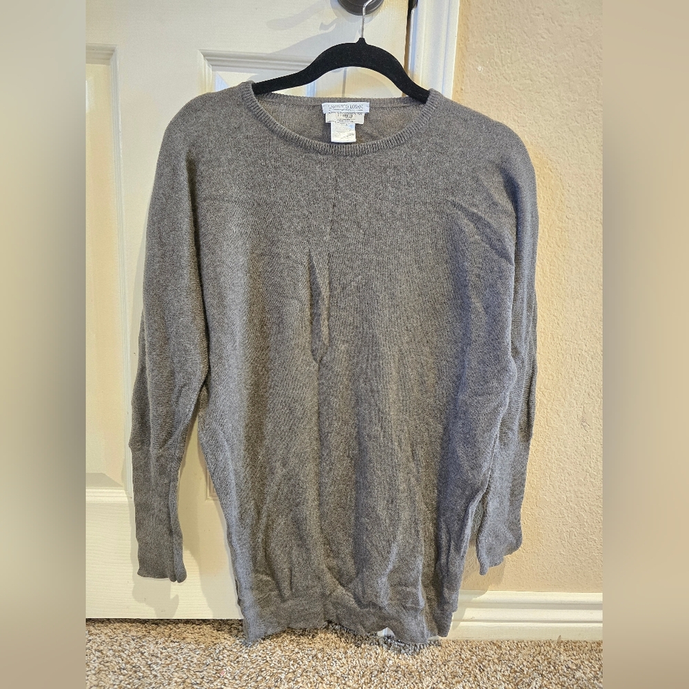 Lamberto Losani Cashmere Sweater Brown Size Small